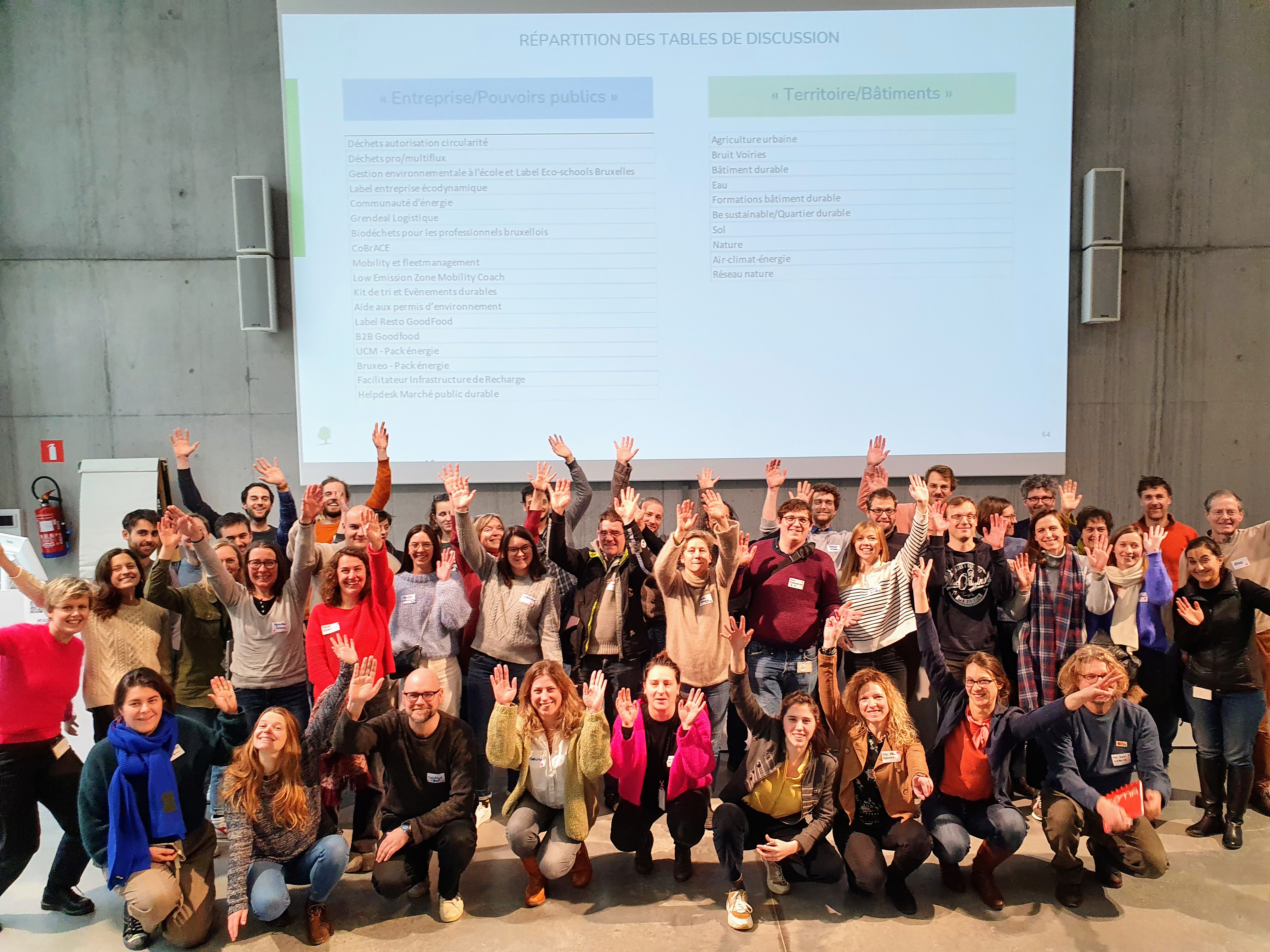 Groepsfoto van de facilitatordienst