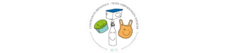 Sticker "Eigen potje welkom"